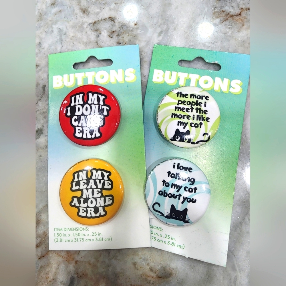 Pin Lot Cat Era Vibes Independant NWT